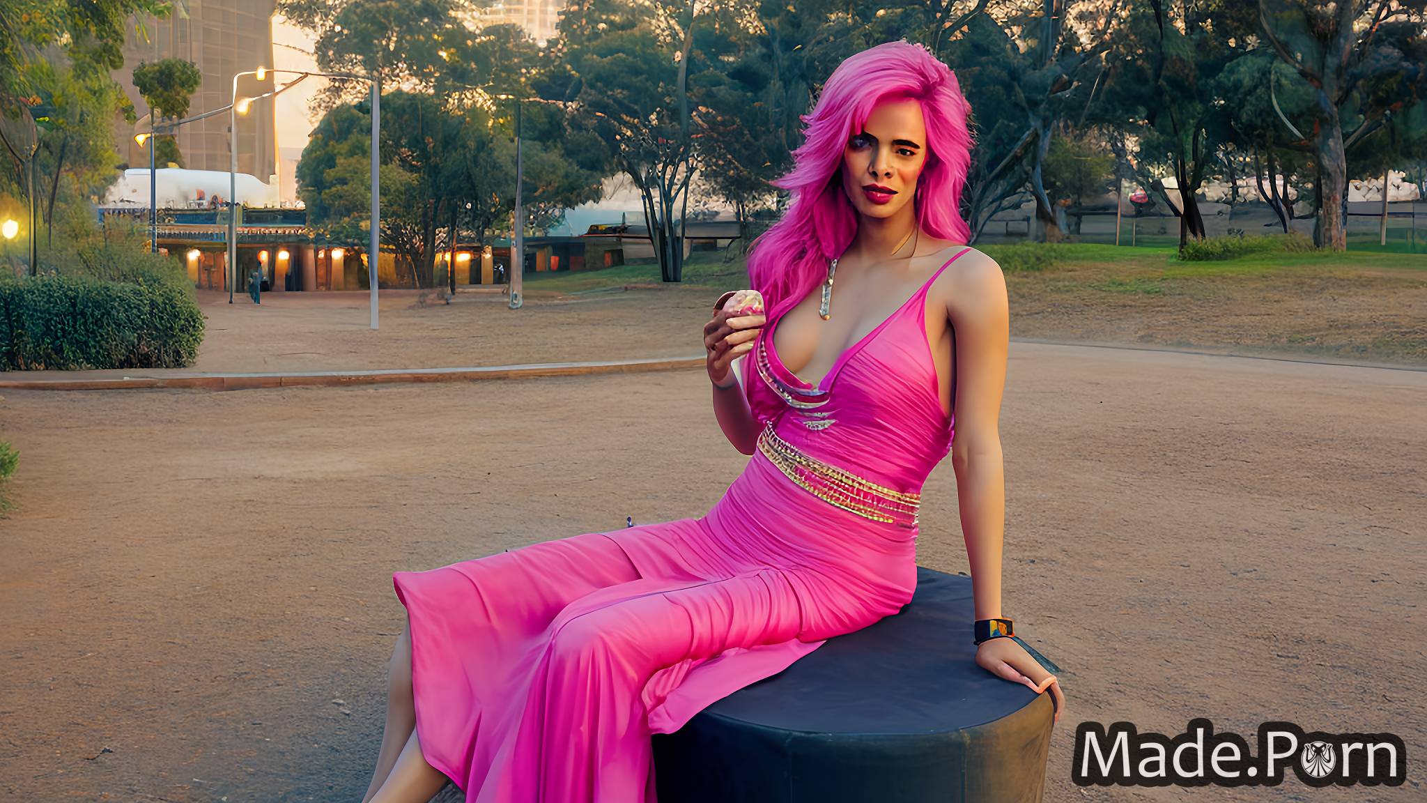sunset pink hair neon Sydney Opera House zulu shemale movie